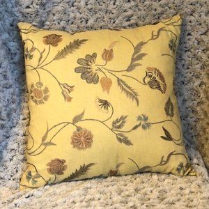 (2) Embroidered Floral Pillow Covers